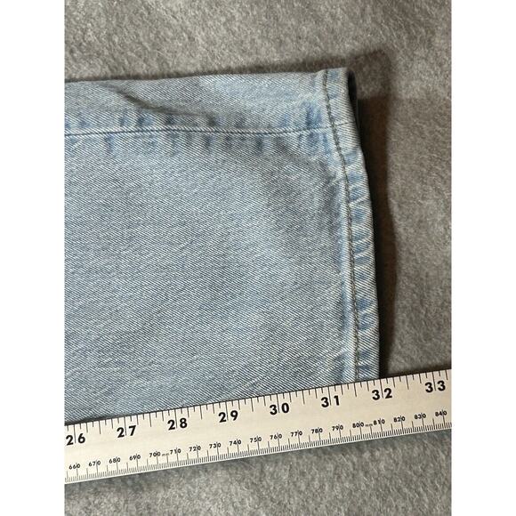 Levis 501 Jeans Women W33 L32 Button Fly Light Blue Denim Slight Taper - Picture 7 of 16